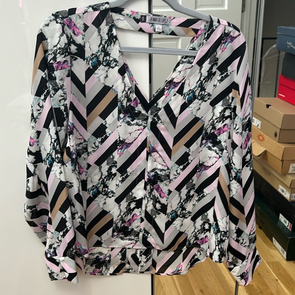 Jennifer Lopez long sleeve dress shirt